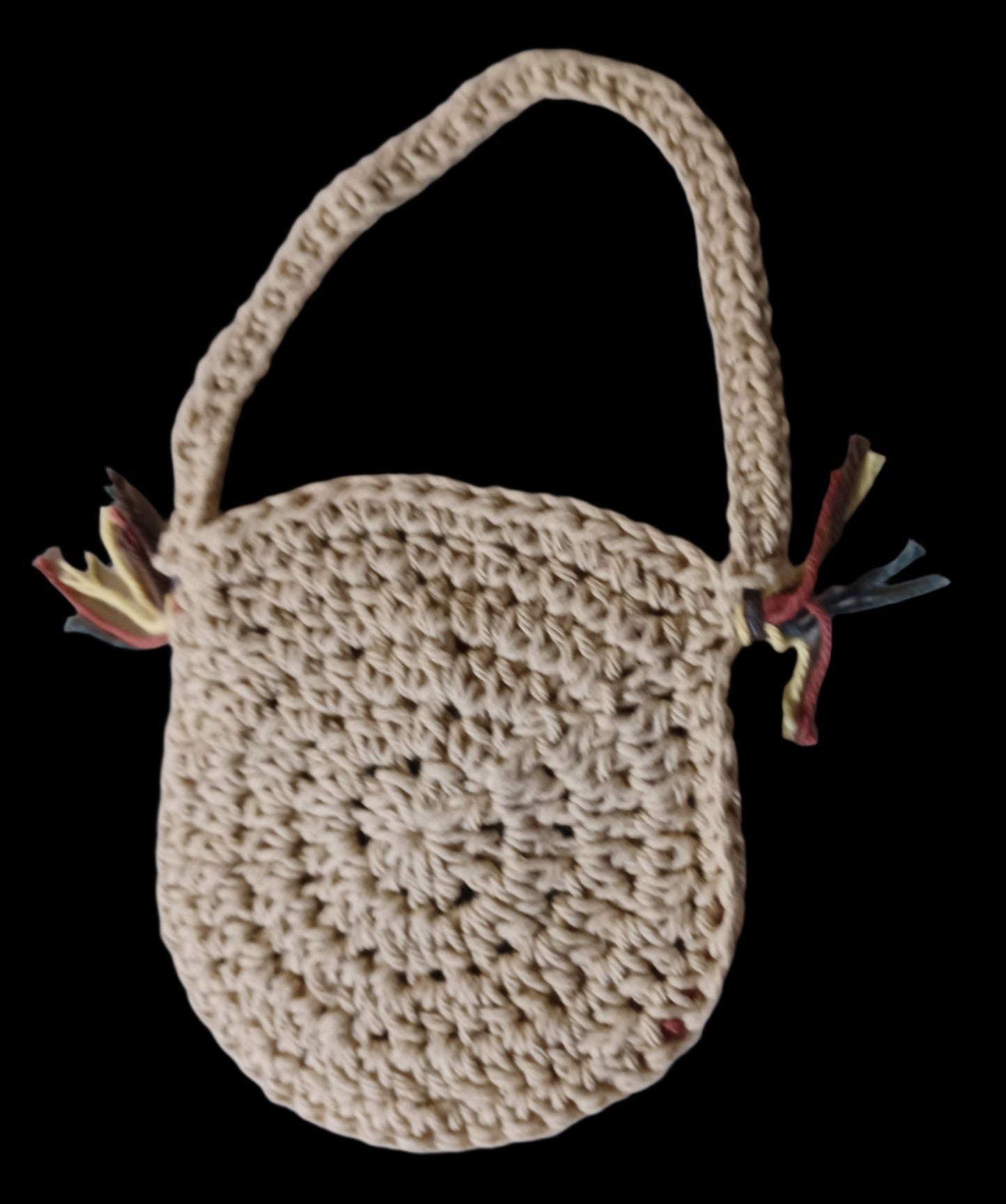 Hand Crochet Child's Owl Eyes Purse