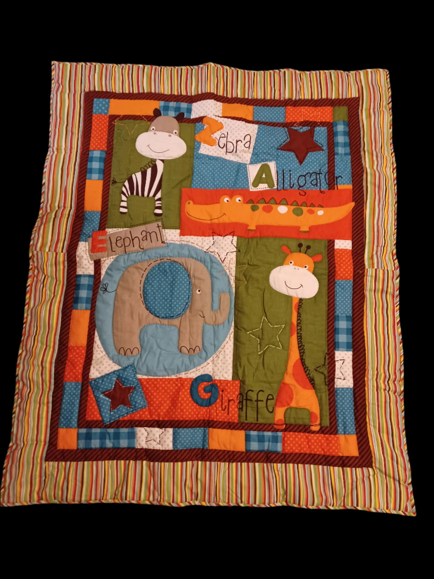 Kid's Jungle Animal Quilt