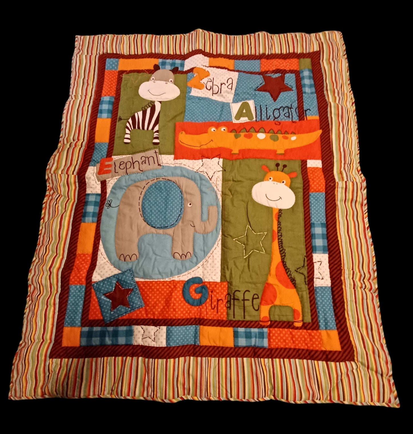 Kid's Jungle Animal Quilt