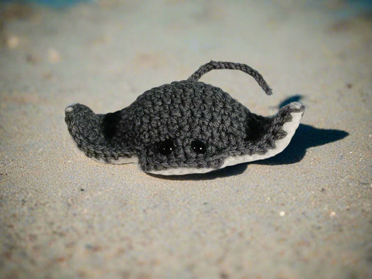 Stingray Stuffed Toy Gray & White